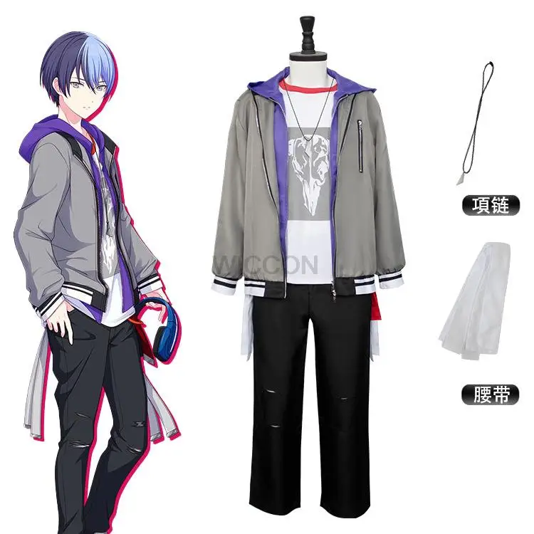 Набор для косплея аниме Project Sekai, цветные сценические костюмы Aoyagi Touya