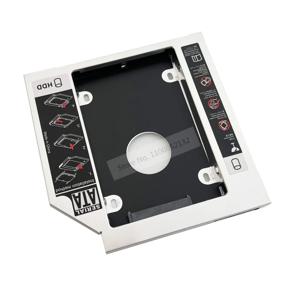 Фото 2-й жесткий диск HDD SSD Case Оптический 12,7 мм Caddy SATA для ASUS N53S N56 N56V N56D N56JR N56VJ N56VM N56VZ N53 N53JF N53SN N54SV №5