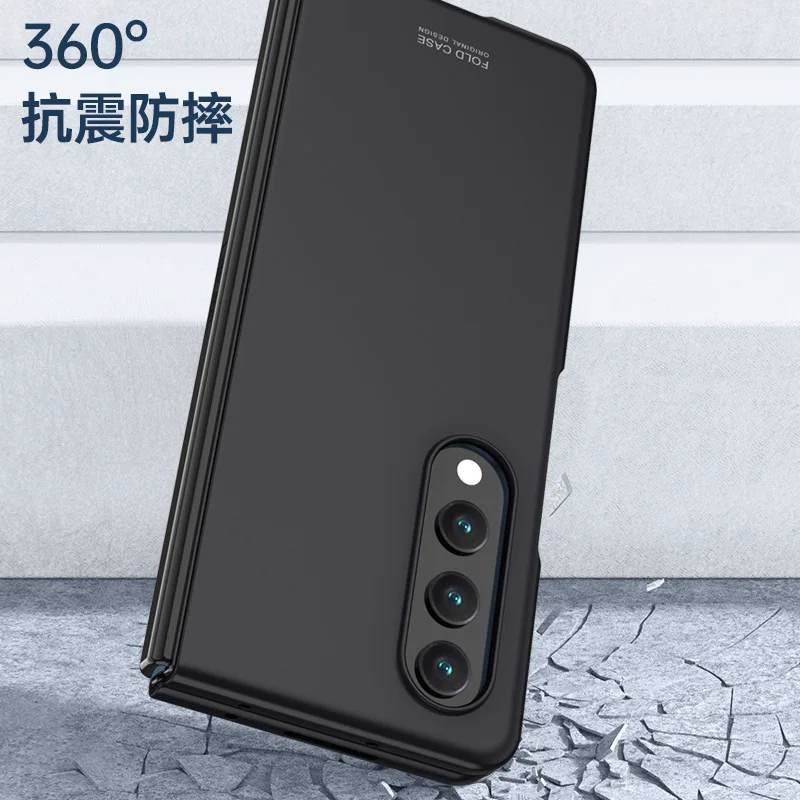 Фото Тонкий и дышащий чехол для телефона с рассеиванием тепла для Samsung Z Fold 6/5/4/3 180 ° складной Z Flip 6/5/4/3 резиновый чехол с распылителем масла №3