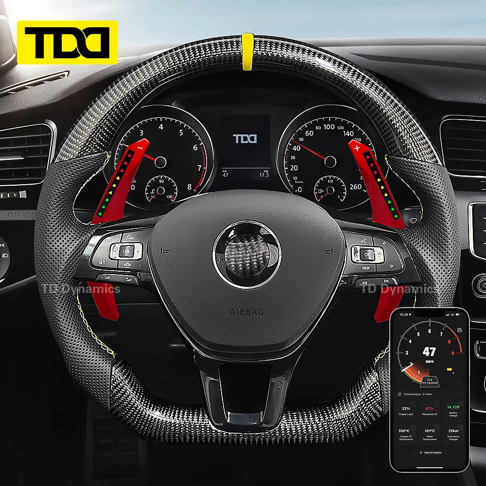 TDD Smart LED Paddle Shifter Модель Smart ONE для Volkswagen Golf R Areton Scirocco Golf MK7 Golf MK7.7Golf MK8 Polo