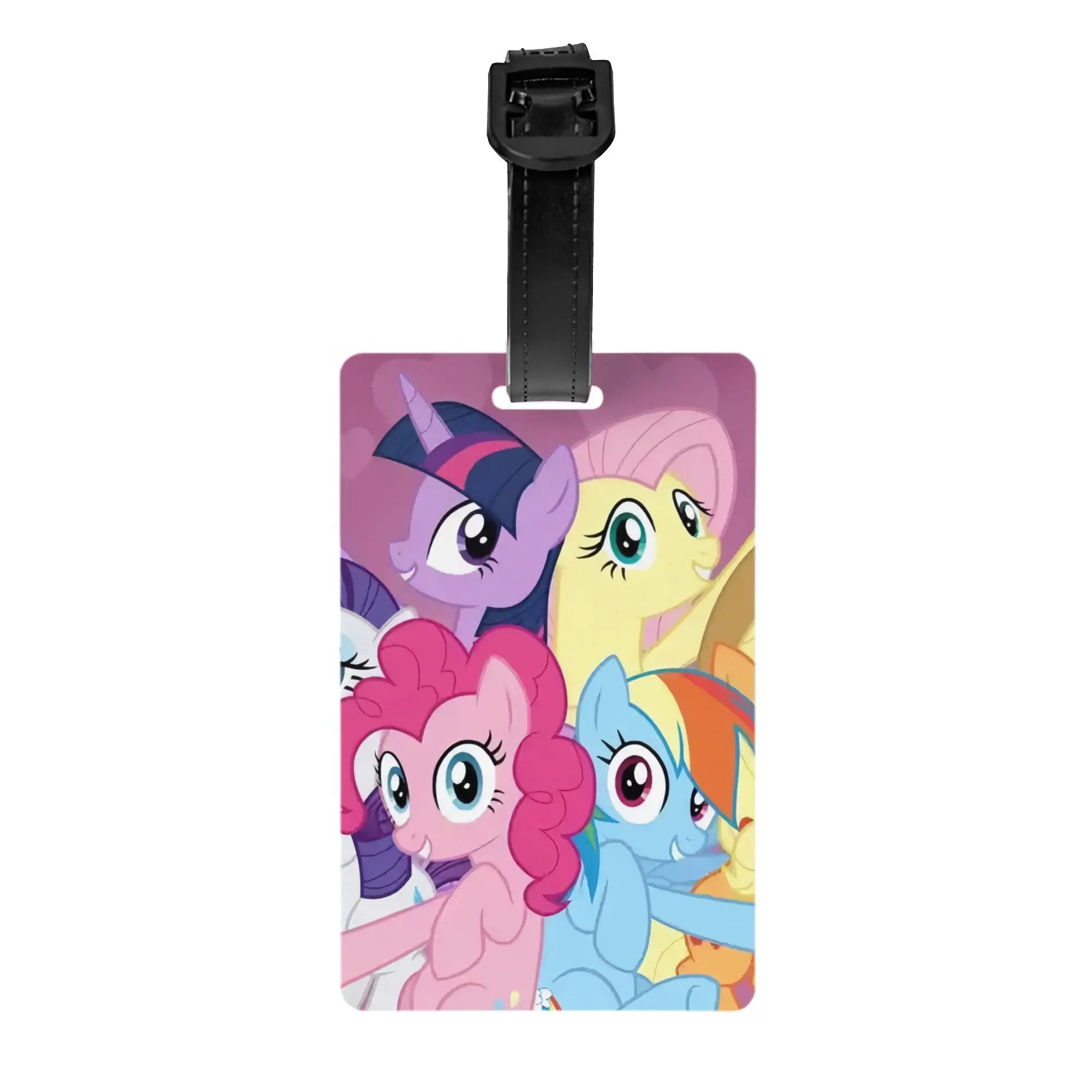 Бирки с именем My Little Pony для путешествий на открытом воздухе, дорожные багажные бирки, водонепроницаемые съемные чемоданы из ПВХ с героями мультфильмов, сумки, рюкзаки унисекс Аксессуары для путешествий