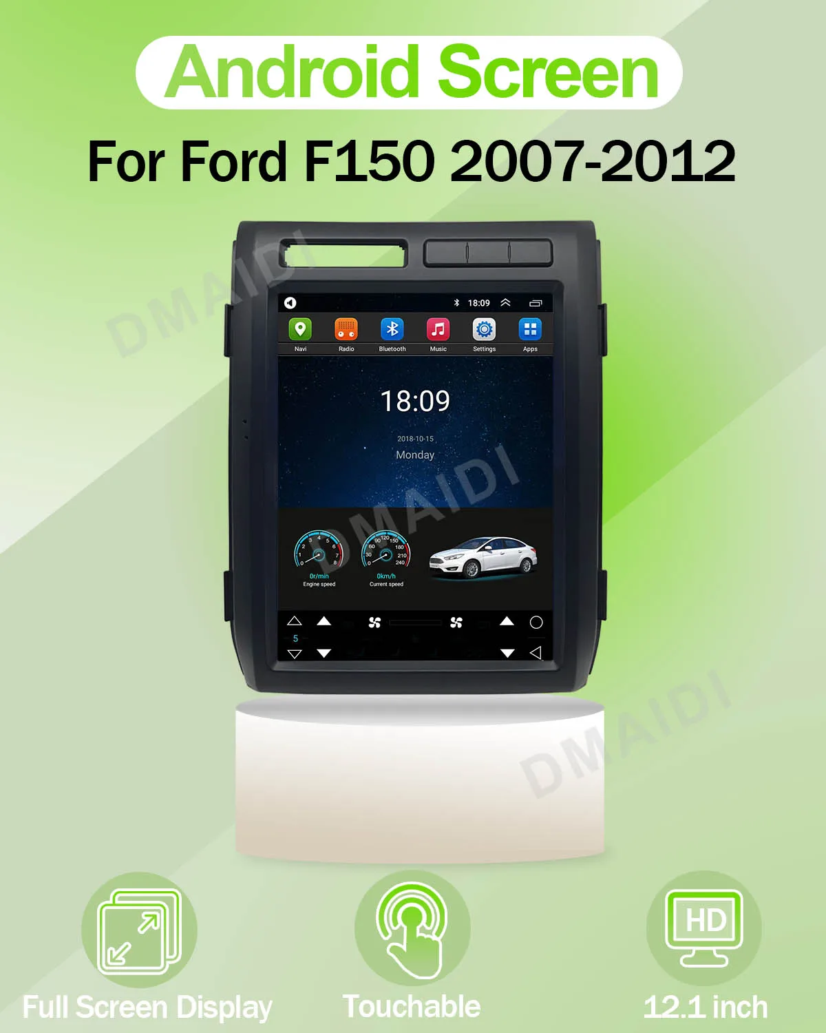 Фото Новый стиль Android-навигатор, радиоплеер Carplay, авто, мультимедийное видео, автомобильный DVD-плеер для Ford F150 09-12, автомобильные аксессуары №3