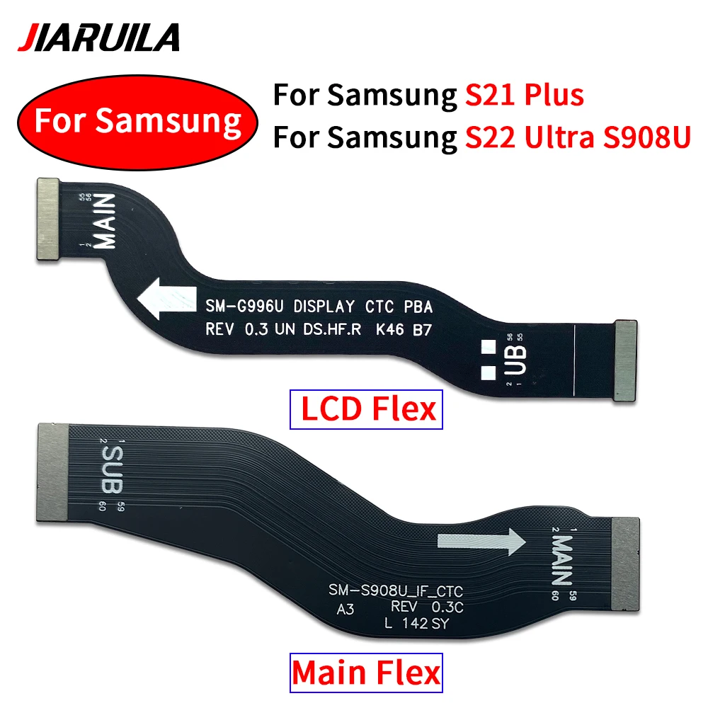 20 шт., гибкий кабель для материнской платы Samsung S22 Plus Ultra s21 + S22 + S22 Ultra