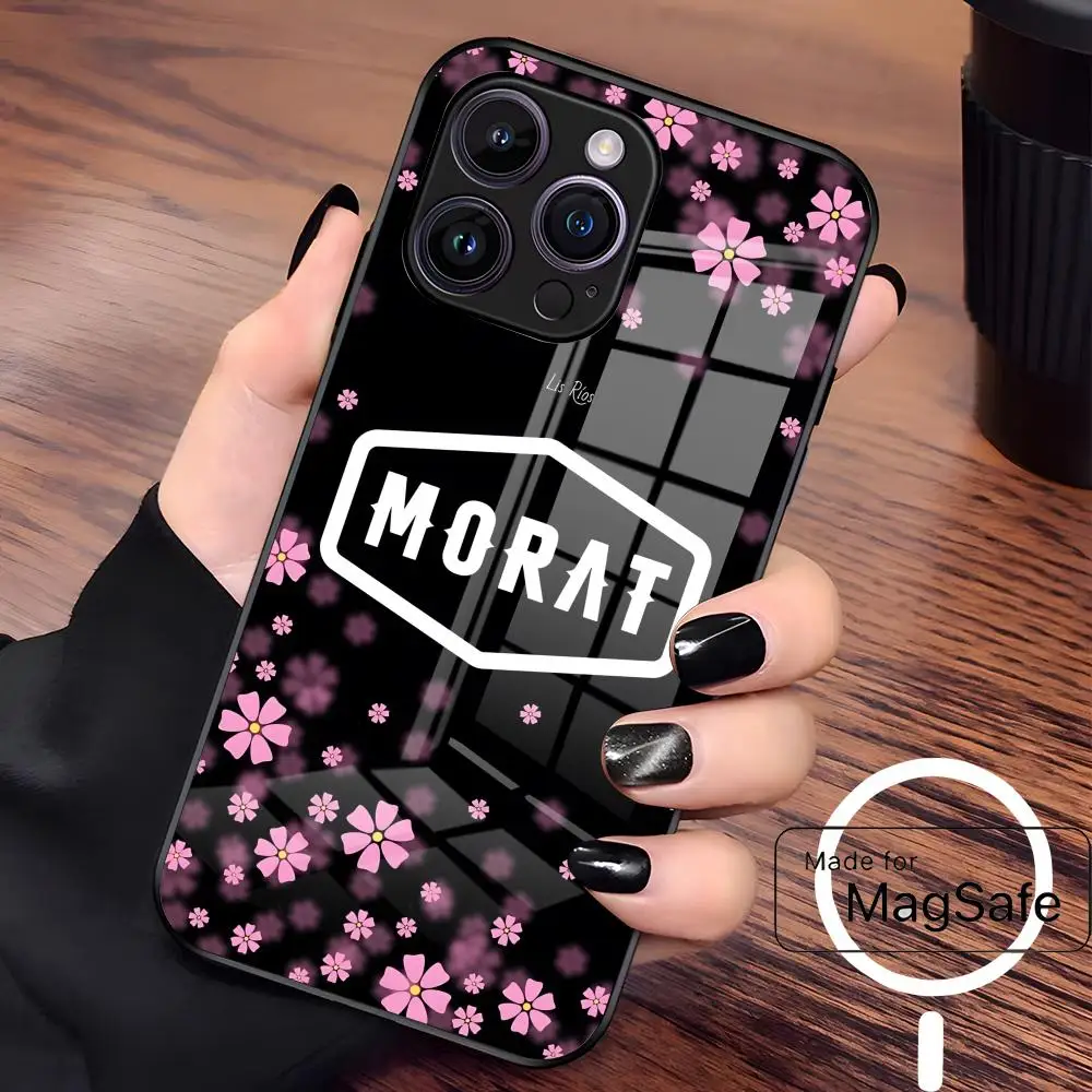 Фото Чехол для телефона M-Morat Band для Iphone 17 Air 16 15 14 Plus 13 12 Mini 11 Pro Max Стеклянный магнитный чехол №5