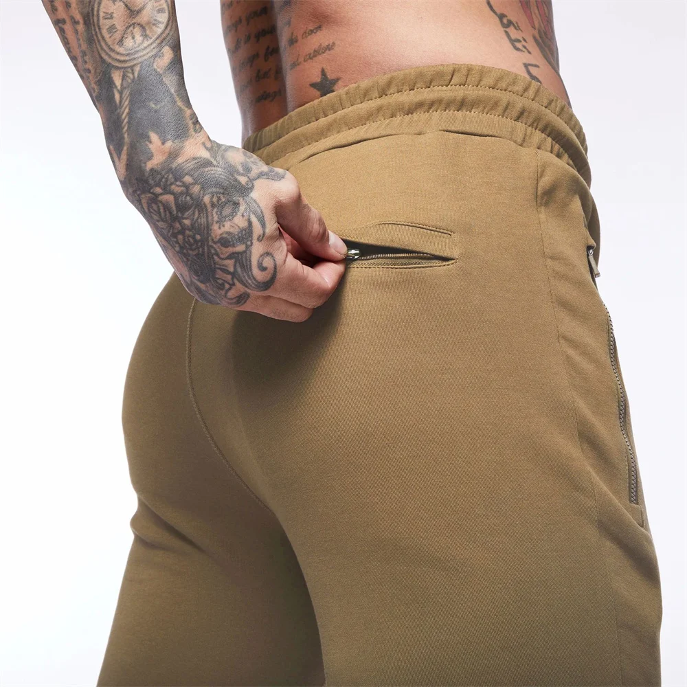Фото Celana Kasual Katun Musim Gugur Celana Olahraga Jogger Slim Pria Celana Panjang Binaraga Fitness Gym Celana Lari Olahraga №5