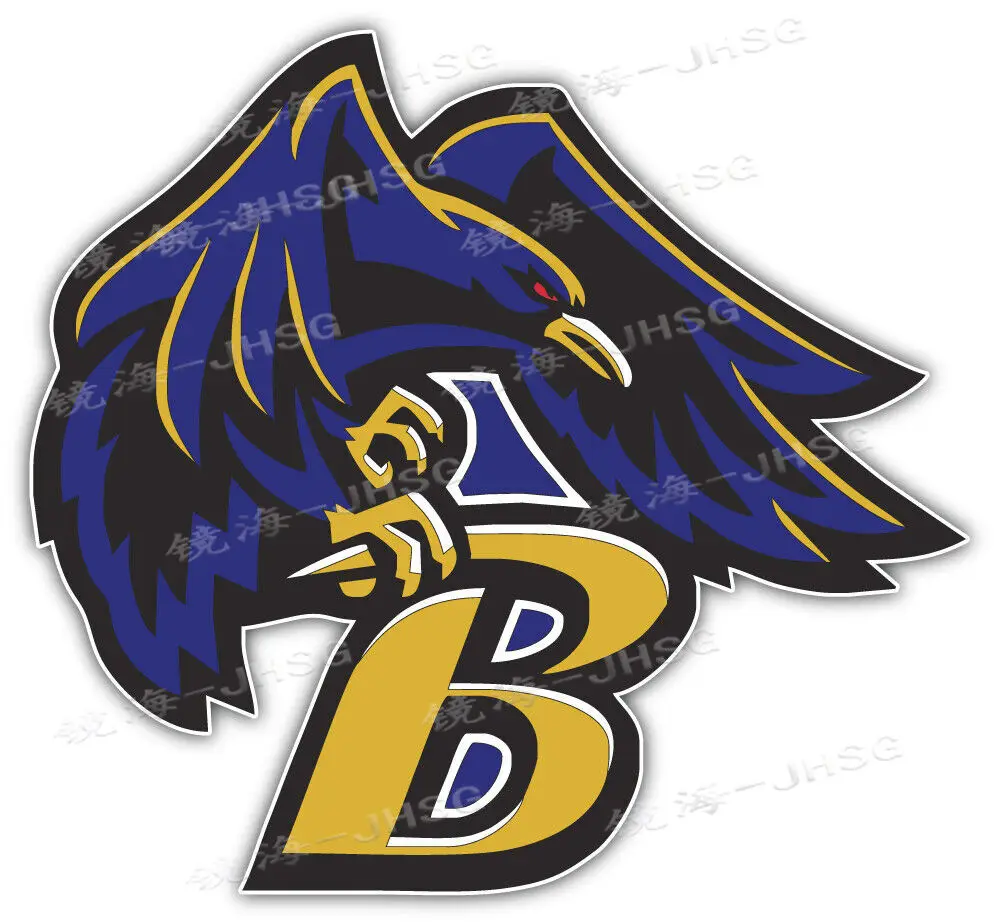 Наклейки на бампер автомобиля с логотипом Baltimore Ravens Sports