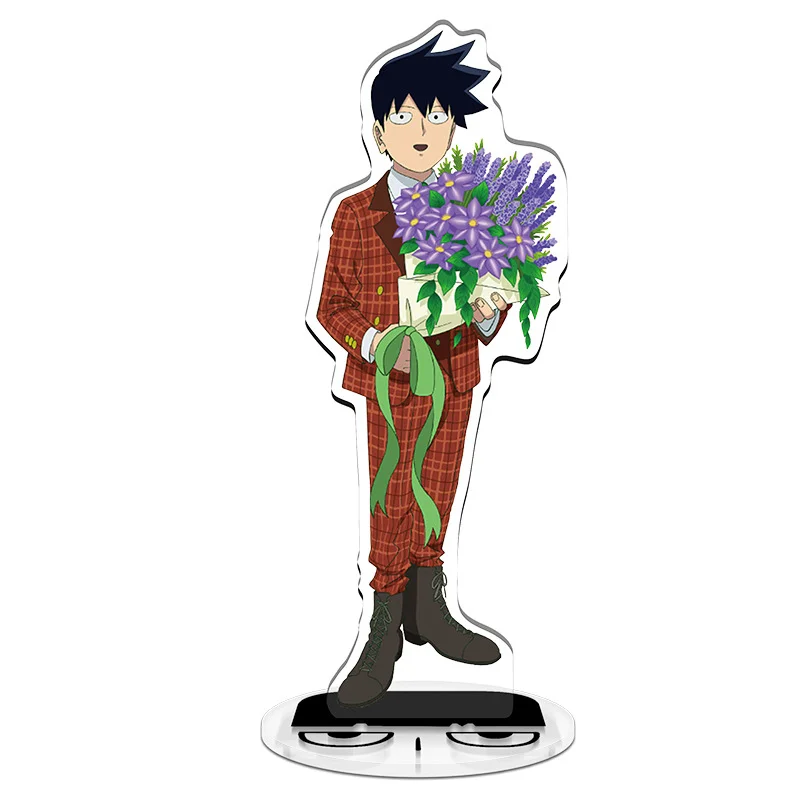 Фото 15 см аниме Mob Psycho 100 фигурка акриловая подставка Arataka статуя платье версия кукла Шигео волшебная тема Ritsu настольные украшения подарки №3
