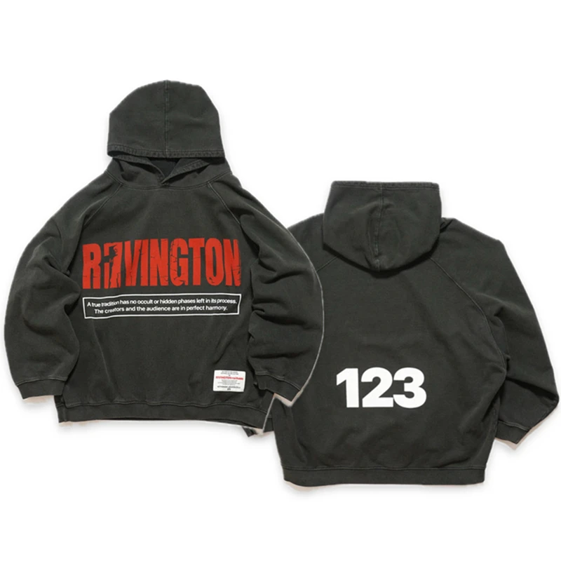 RRR-123 Rivington Garden, ограниченная серия, толстовка с капюшоном для мужчин и женщин, лучшее качество, потертый RRR 123, толстовка с капюшоном