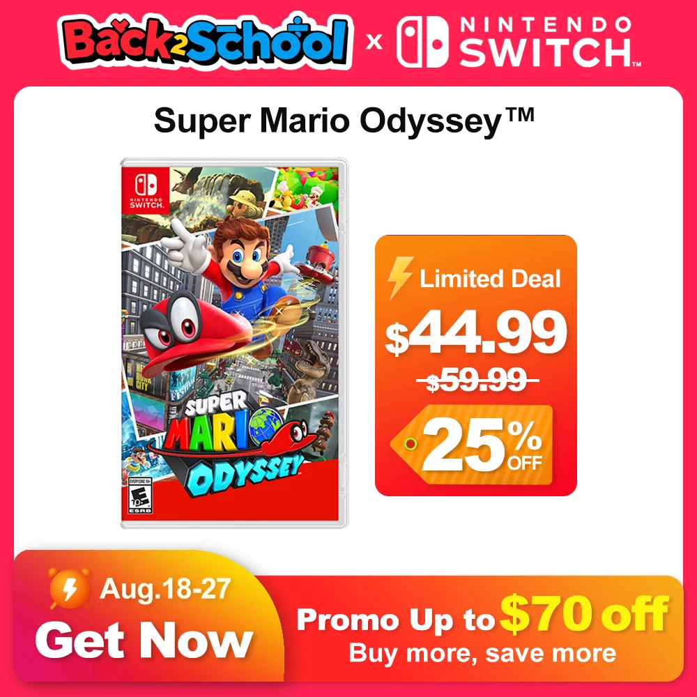 SUPER MARIO ODYSSEY SWITCH видеоигры физический ПЕРЕКЛЮЧАТЕЛЬ NINTENDO