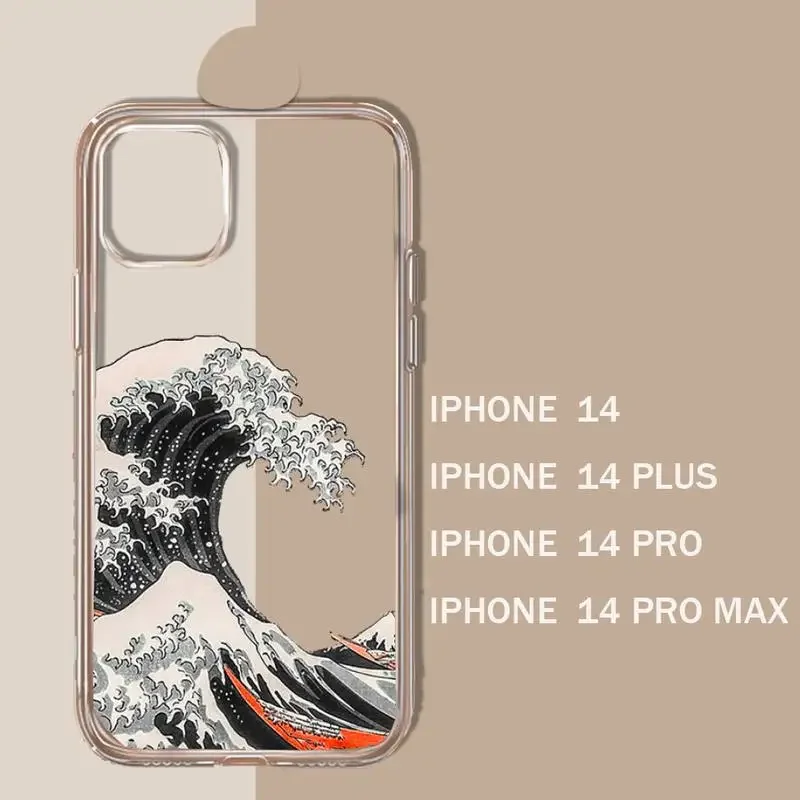 Фото Чехол для телефона Kanagawa surf Great Blue Wave, прозрачный мягкий чехол для iphone 11 13 12 14 15 pro max mini plus №3