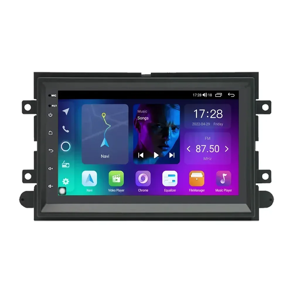 7-дюймовый 8-ядерный Android Auto стерео 2k сенсорный экран Carplay с FM Am Bt Wi-Fi навигация GPS автомобильное радио для F150 2004-2008