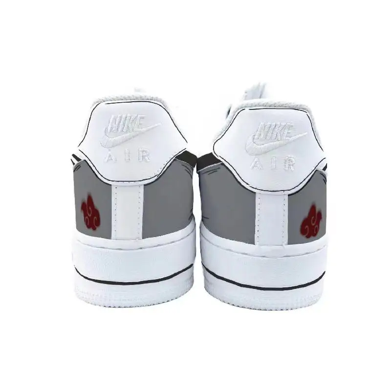 Фото [Невероятные мужские кроссовки для скейтборда Nike Air Force 1 Air Force 1, мужские белые, серые №4