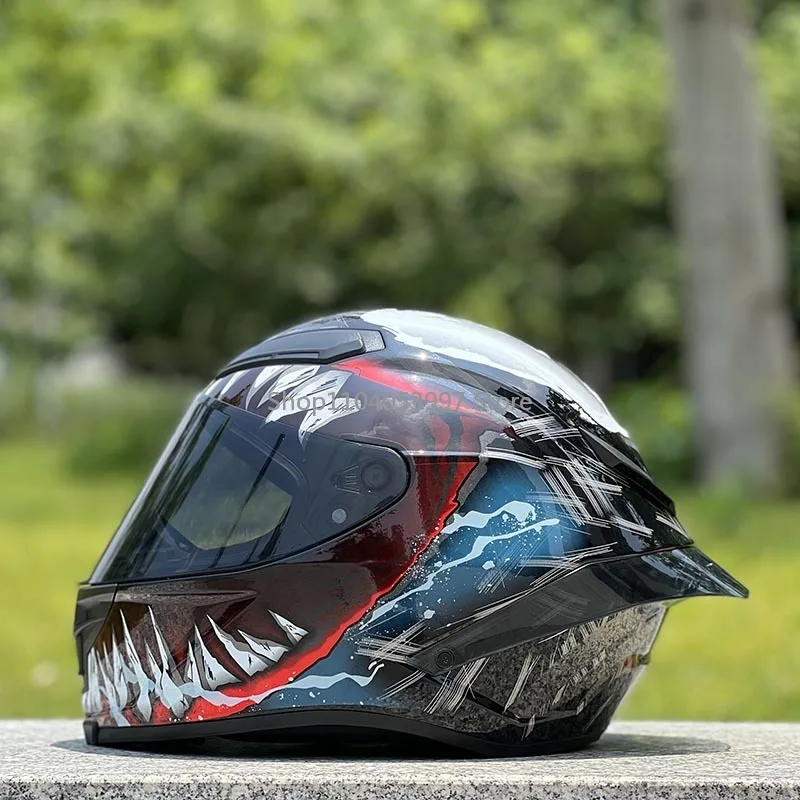 Оригинальный брендовый шлем NITRINOS Venom, большой спойлер, мотоциклетный шлем, анфас, гоночный шлем, внедорожный шлем Casco, одобренный ECE Мотоцикл оборудования