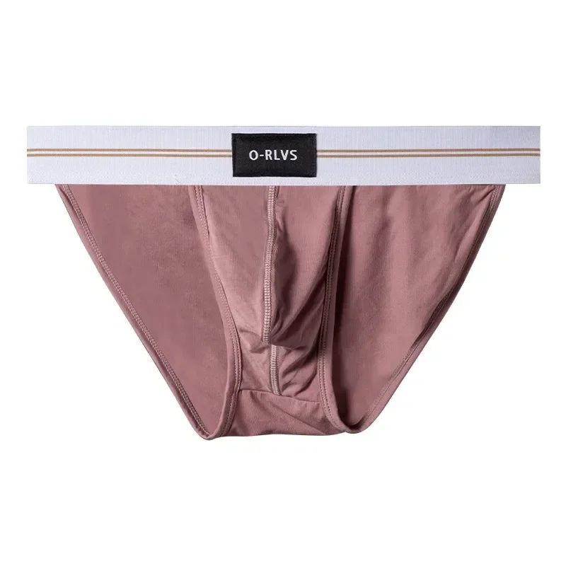 Simple modal men's underwear sports low waist, breathable U convex high fork briefs OR6109