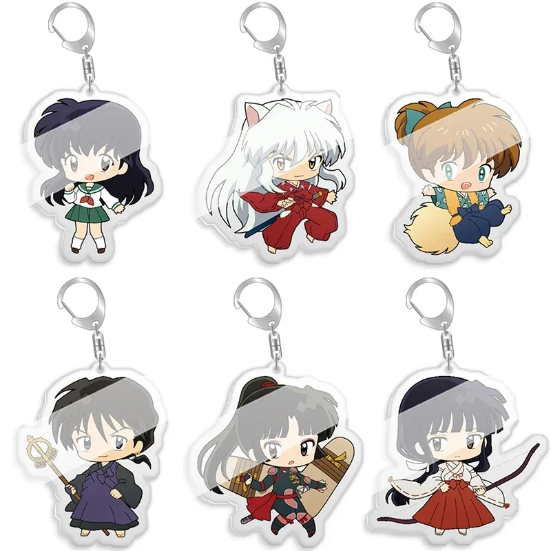 Брелок для ключей аниме Inuyasha, аксессуары для одежды, подвеска в виде книжки, сумки, аниме персонажа, карты, Подарочный кулон в виде рюкзака