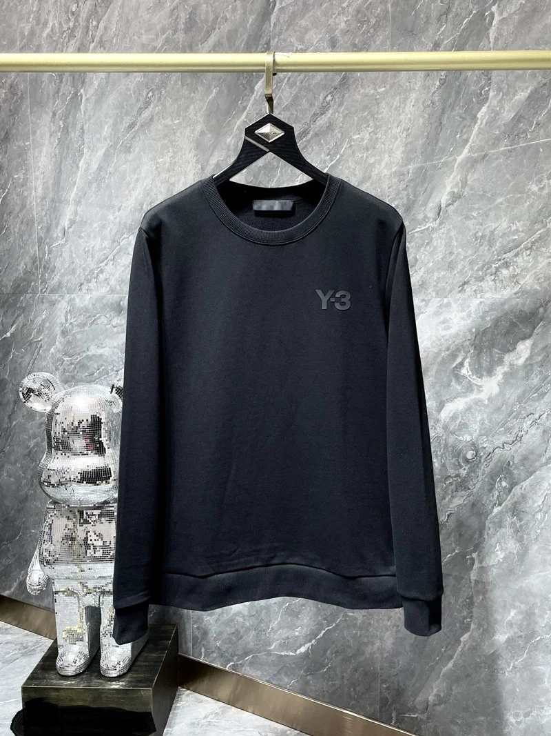 Фото Роскошный 2023 светоотражающий Новый женский пуловер Yohji Yamamoto, толстовки с капюшоном, толстовки с капюшоном, бархатная уличная одежда из хлоп... №2