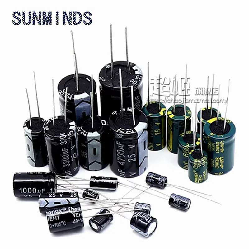 5-50 шт Φ 25V 10/22/33/47/100/220/330/470uF 680/1000/2200/3300/4700/6800/10000/uF