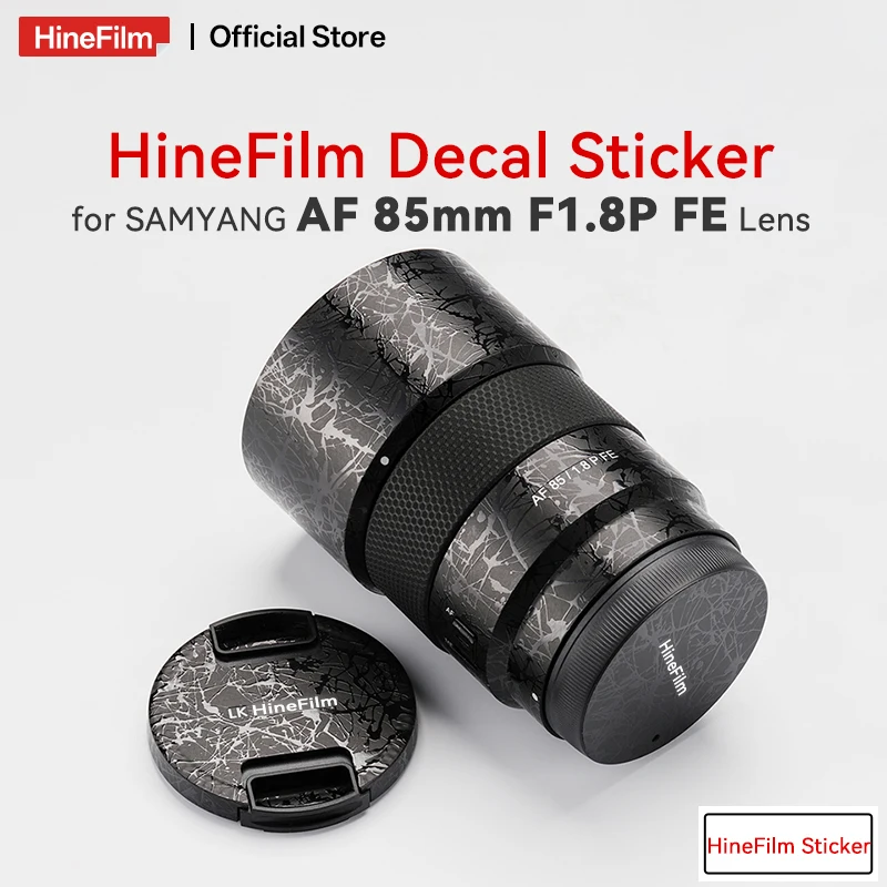 Hinefilm Skin для SAMYANG AF 85mm F1.8 P FE Mount Lens Sticker AF85 F1.8 Wrap Cover для Samyang AF85F1.8 P Защитная кожа для объектива
