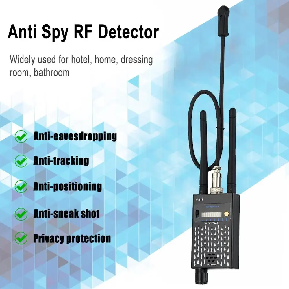 Фото детектор камеры и микрофоны, беспроводной RF GSM ошибка, мини-сигнал, GPS-трекер, детектор, Bluetooth, Wi-Fi, сканер сигналов, гаджет №2