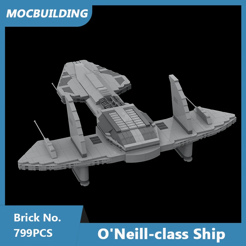 Строительные блоки модели корабля O'Neill MOC, сборные строительные блоки «сделай сам», развивающая креативная коллекция, демонстрационные игрушки, подарки, 799 шт.