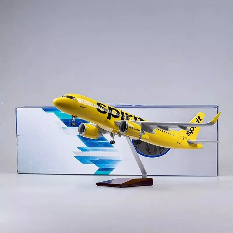 Модель самолета в масштабе 1:80, модель самолета Spirit Airlines, модель самолета из литых под давлением самолетов с искусственными элементами для коллекции или подарка