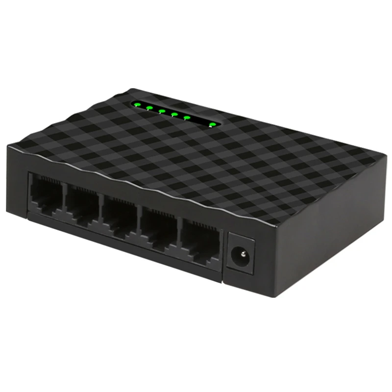 5-портовый сетевой коммутатор, 4-проводной Разветвитель RJ45 Gigabit Ethernet 1000 Мбит/с, дорожный Lan коммутатор, концентратор для настольного ПК, вилка ...