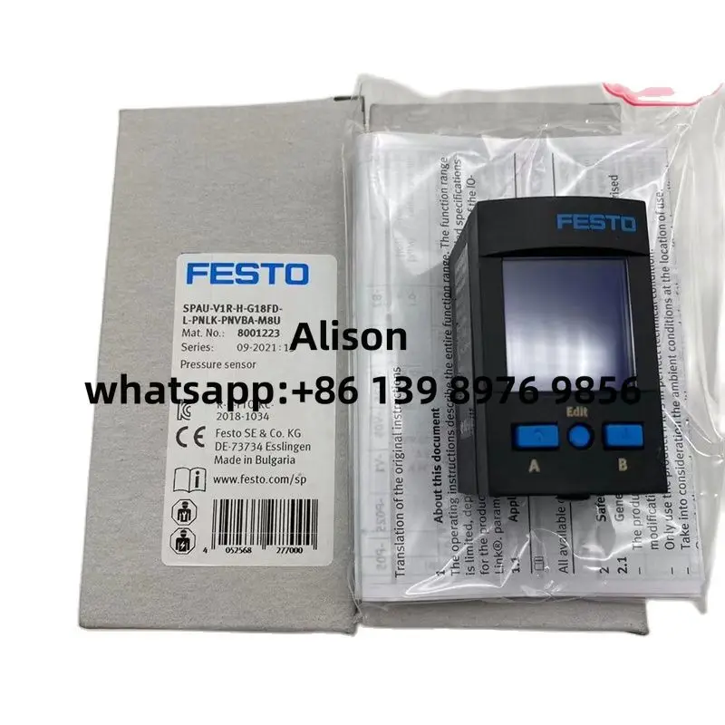 Датчик давления FESTO SPAU-V1R-H-G18FD-L-PNLK-PNVBA-M8U 8001223 (art.: 3920c497e4a97) - 3920c497e4a97