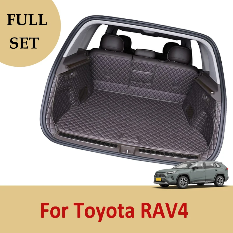 Для Toyota RAV4 RAV 4 XA50 XA 50 2020 2023, задняя пластина с отверстиями, автомобильные аксессуары, защита багажника, кожаный коврик, ковер, интерьер Cov