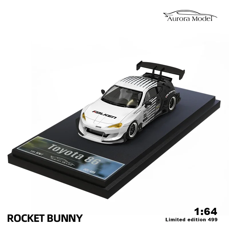 Фото Модель Aurora 1/64, модель автомобиля из сплава Porsch 964 VW T1, черно-белая фарба Falken Paint, ограниченная коллекция, подарок для косплея №3