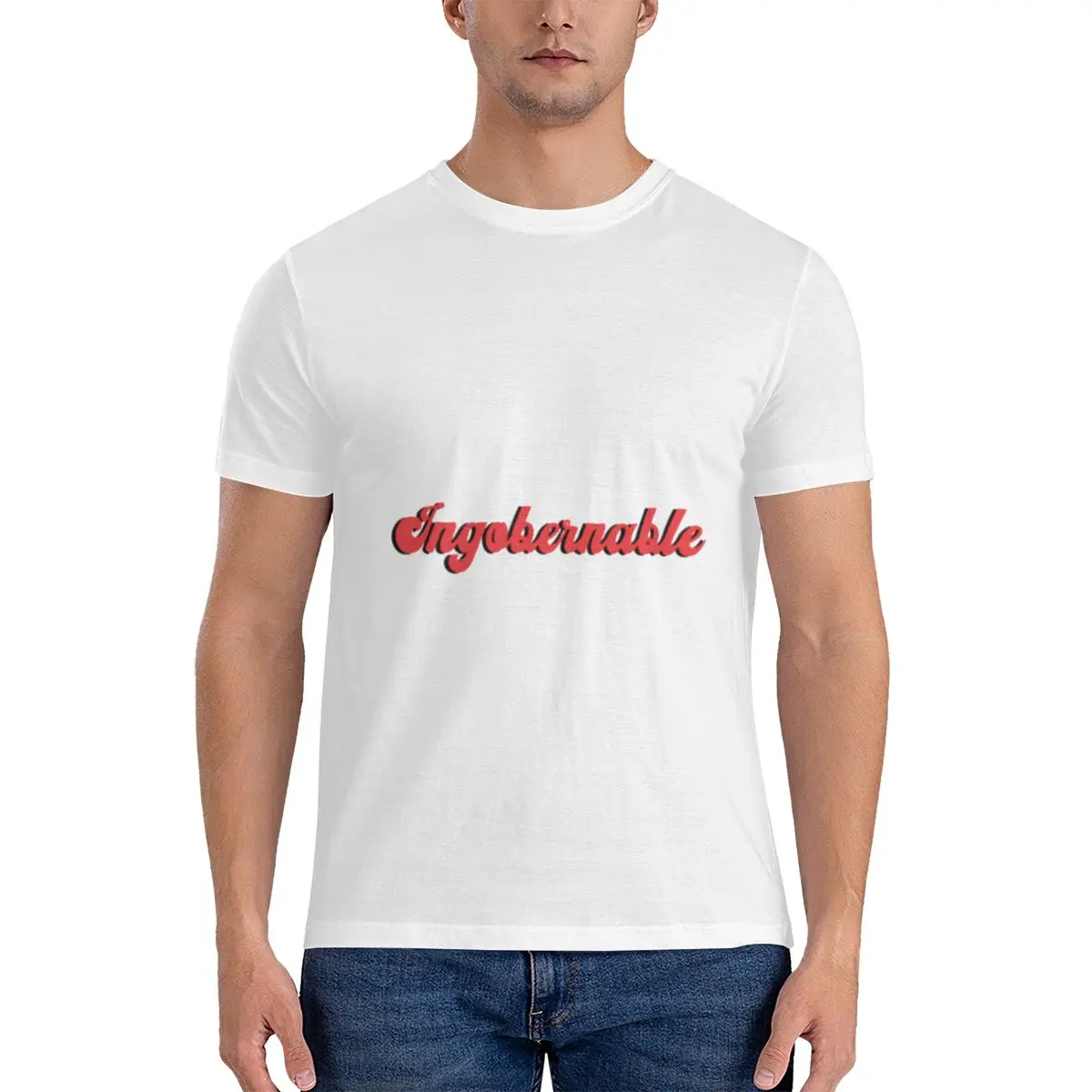 Фото Ingobernable C Tangana Streetwear Feel Good Tee Мужская базовая футболка с коротким рукавом №2
