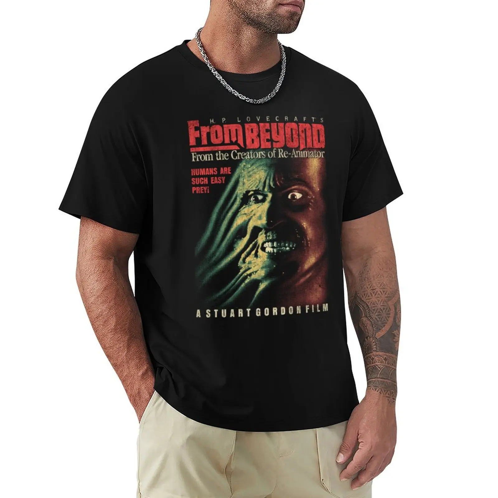 Футболка From Beyond, Reanimator, Horror, одежда на день Святого Валентина, футболки с рисунком, летняя рубашка, новое издание, мужская футболка
