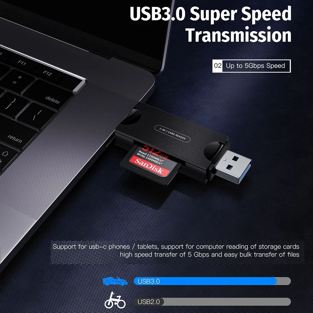 Фото Коробка для хранения карт USB C Microd SD TF Nano Sim Card Viewer Dongle Ejection PIN Type C Card Reader Organizer Adapter №5