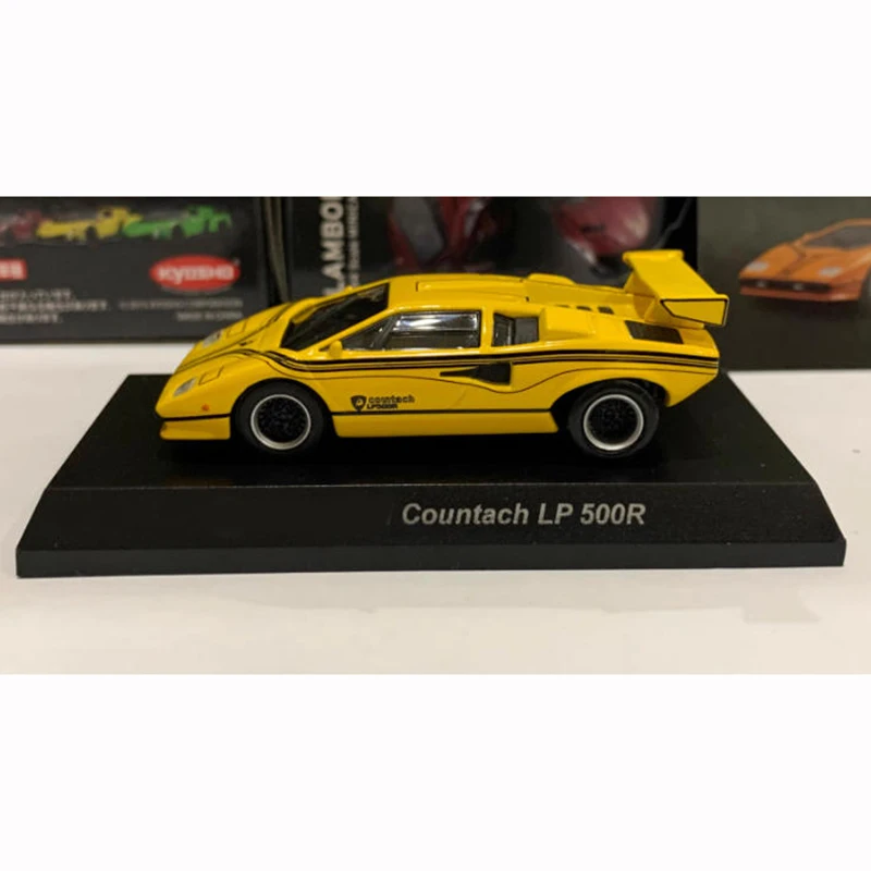Фото KYOSHO 1:64 Countach LP 500R модель автомобиля из сплава для взрослых, классическая коллекция, статический дисплей, орнамент, подарок №3