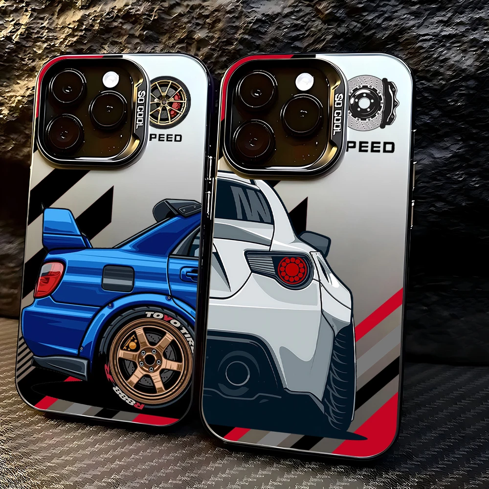 Мультяшный модифицированный матовый чехол для телефона JDM Car, Huawei Honor 400 200 90 X6b X7a X5 X8a X9b X7b X9C X5C 70 nova 11 10 Smart Lite 4G 5G (art.: 3920d22634bb7) - 3920d22634bb7