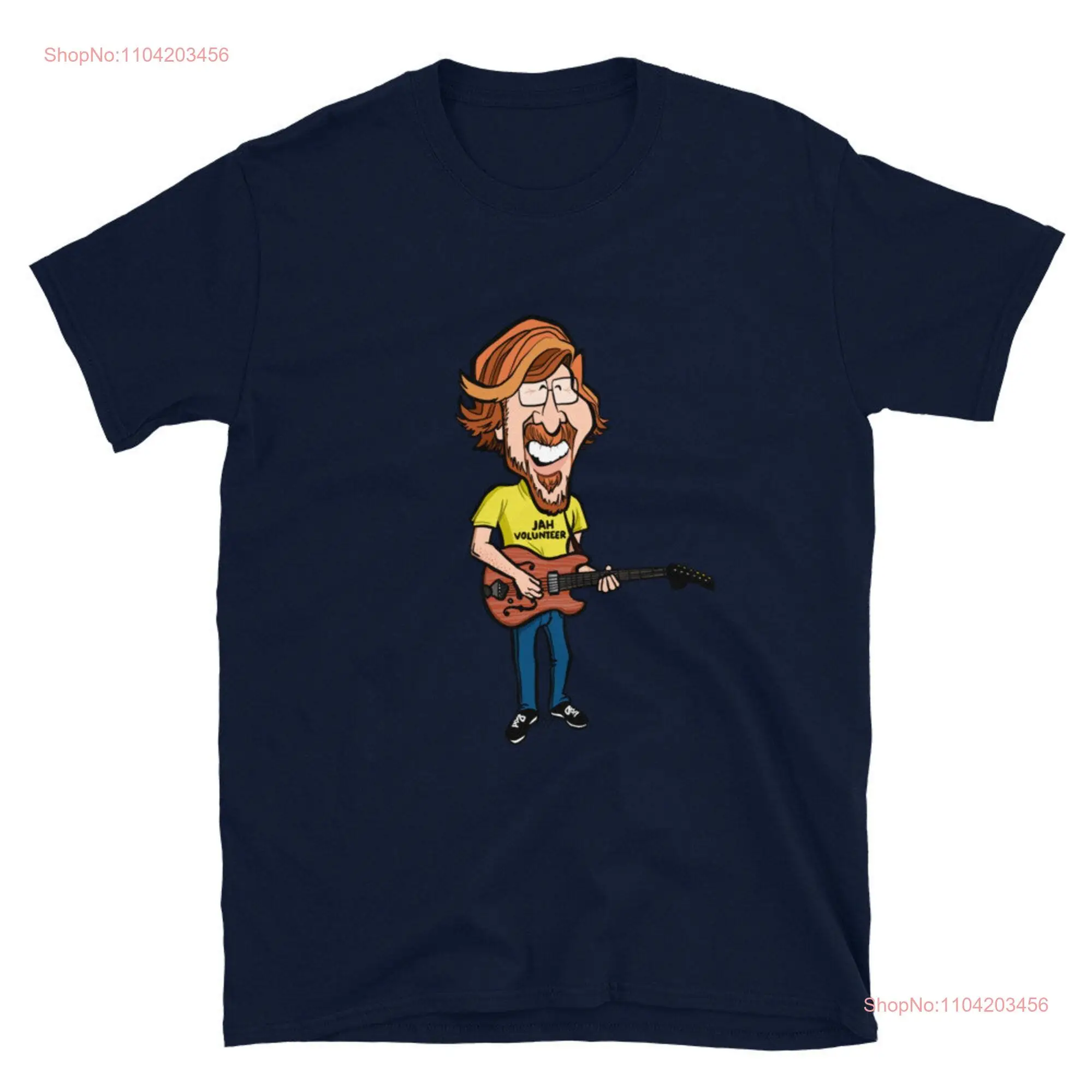 Футболка Trey Caricature Soft Rock Band с длинными или короткими рукавами