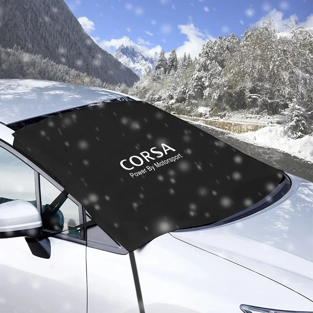 Opel Corsa автомобильный снежный чехол аксессуар Оксфорд полиэстер стекло защитный чехол для моделей 2004-2008 гг.