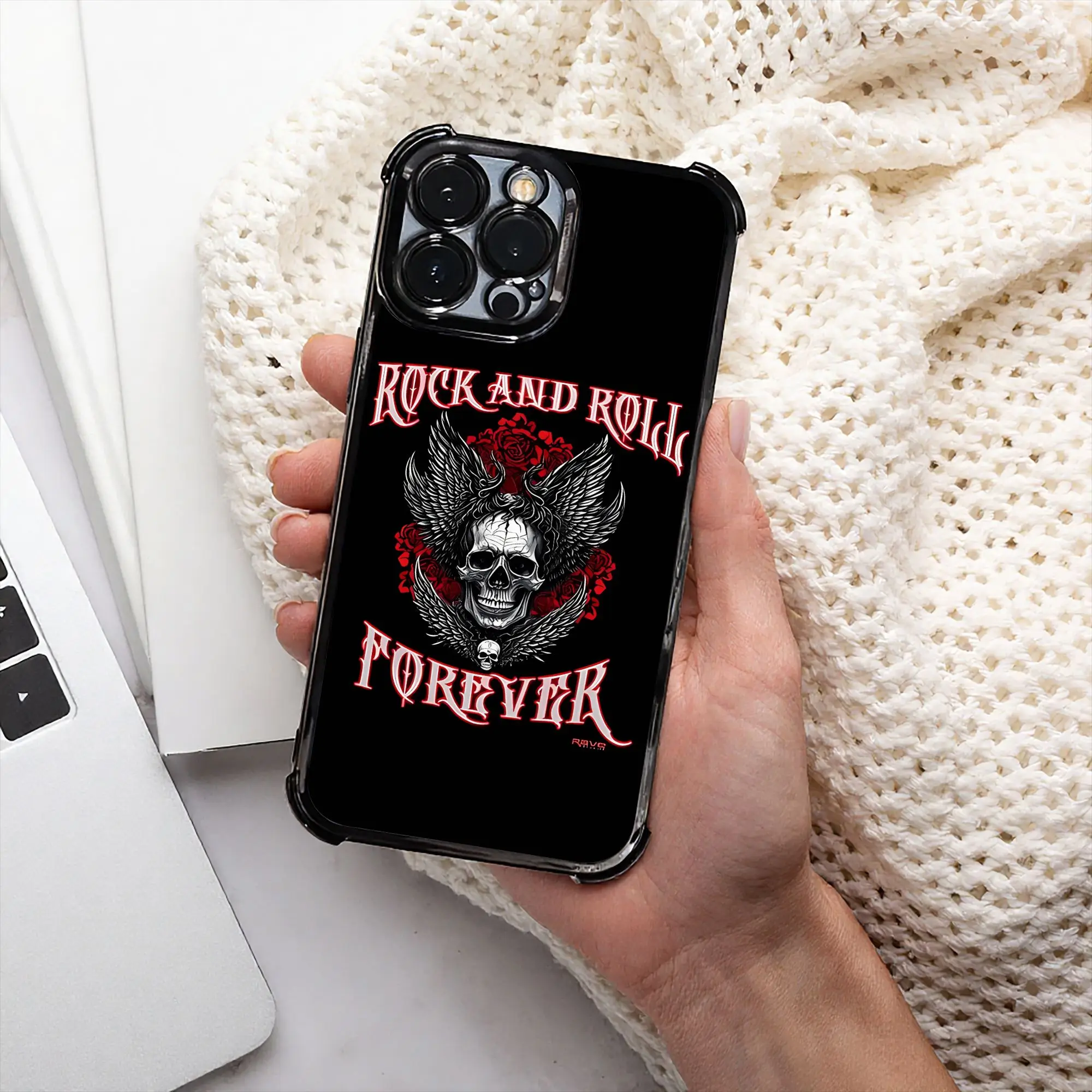 Чехол для телефона Rock And Roll Forever с гальваническим покрытием Aerosmith для различных моделей iPhone