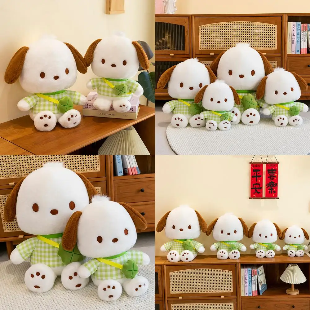 Sanrio Kawaii Pochacco плюшевая игрушка милая мягкая игрушка большая мягкая кукла для детей подарок на день рождения идеальный приятный игровой компаньон Мягкие игрушки