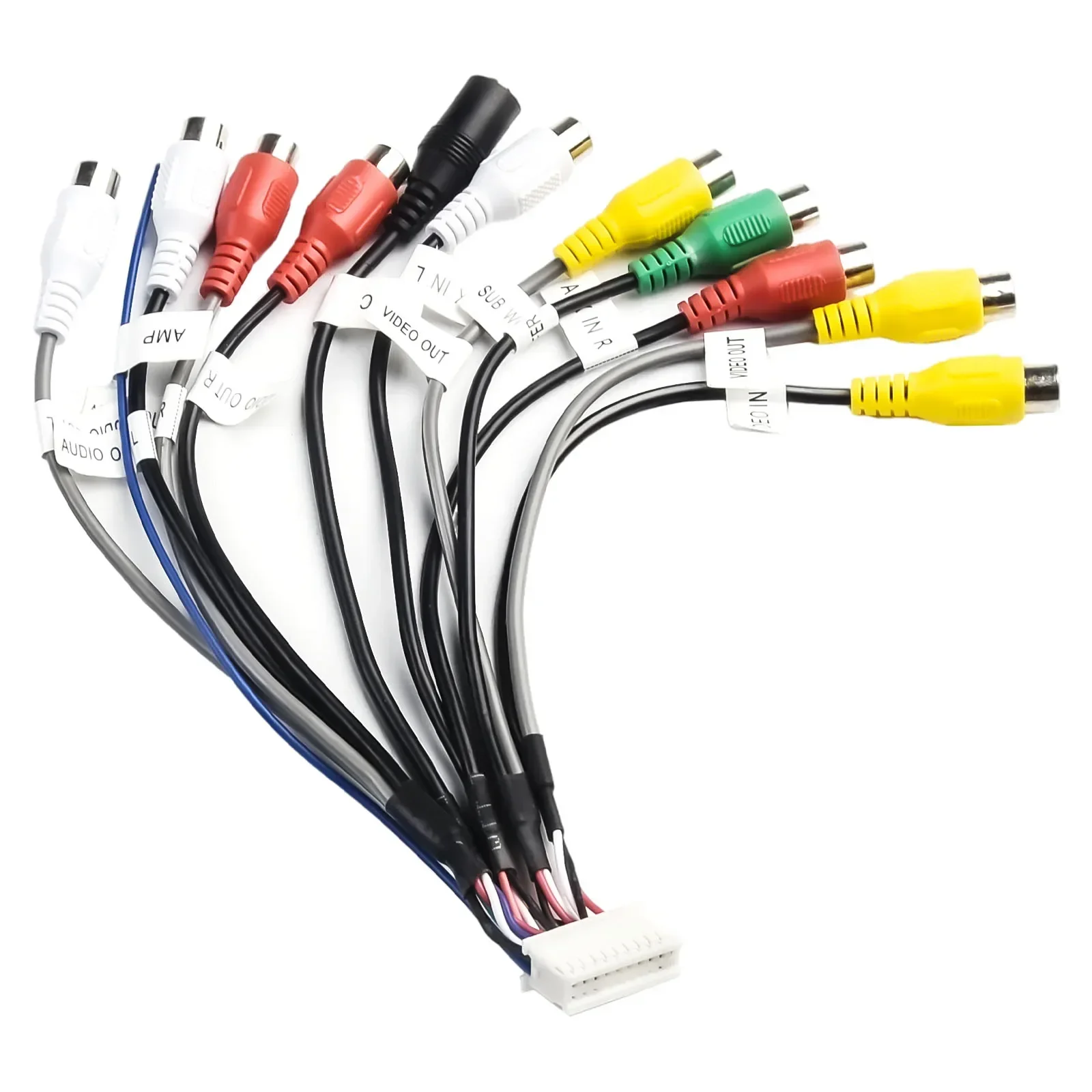 Автомобильный радиокабель Dual XDCPA10BT Pre-Amp/Video AV вход и камера кабель 20 Pin автомобильный радиоприемник стерео проводка кабель адаптер