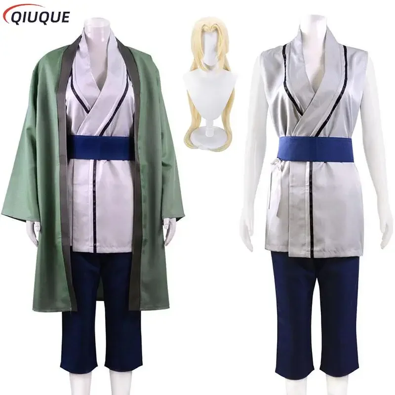 Bear House A Tsunade Косплей Костюм Парик Аниме Мультфильм Девушки Женщины Кимоно Рождество Хэллоуин Карнавальный Костюм Yk3 * z