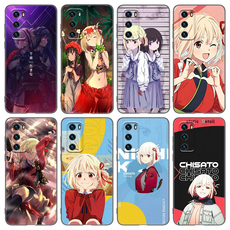 Чехол Lycoris Chisatos для телефона Huawei Pura 70 Ultra P20 P30 P40 Lite P60 Art P50 Pro P50E P Smart 2018 2019 2020 2021