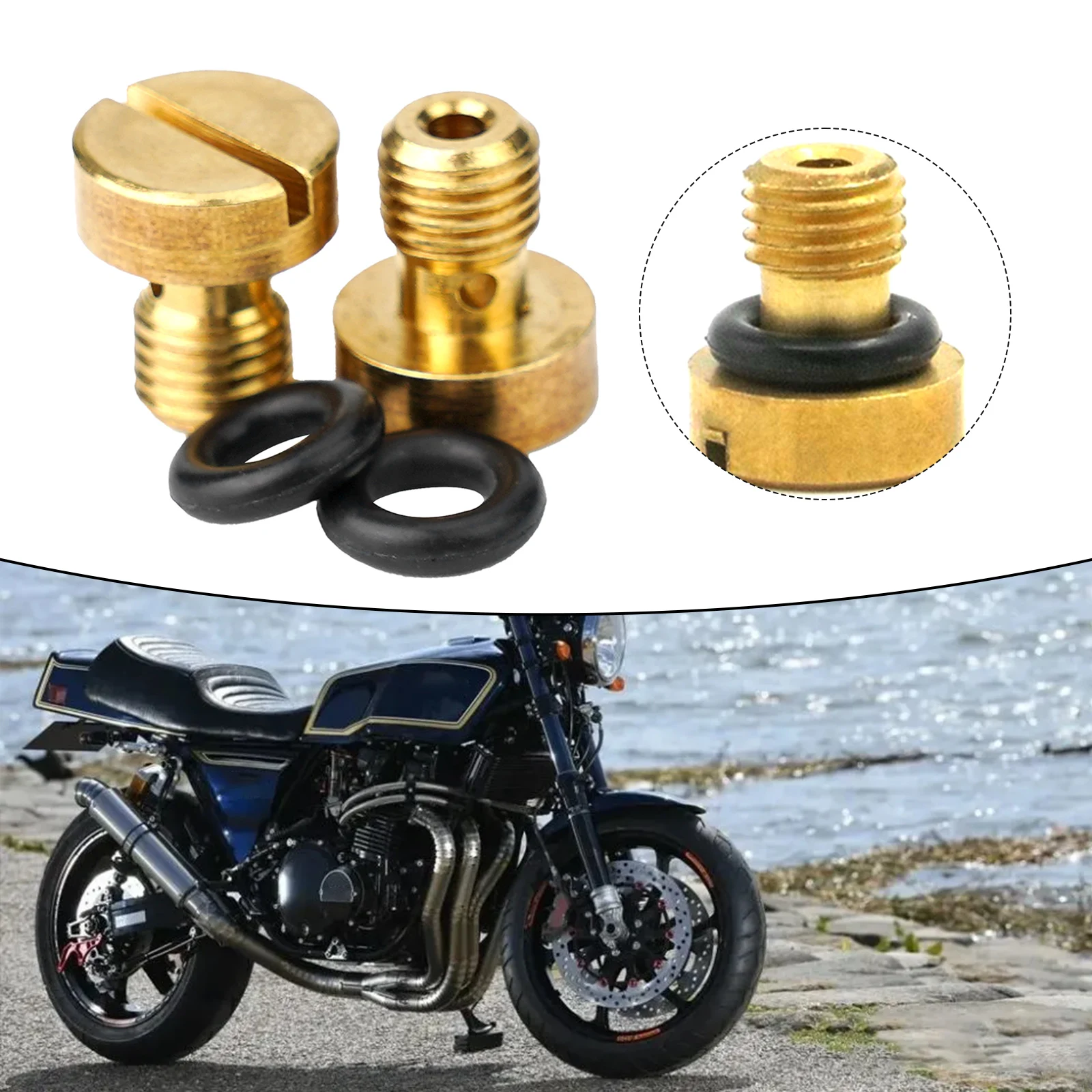 Фото Для Honda CB72 Hawk 250 1961-1966 дренажный винт карбюратора поплавковая чаша для Honda CL100S Scrambler 1971-1973 комплект Новинка №5