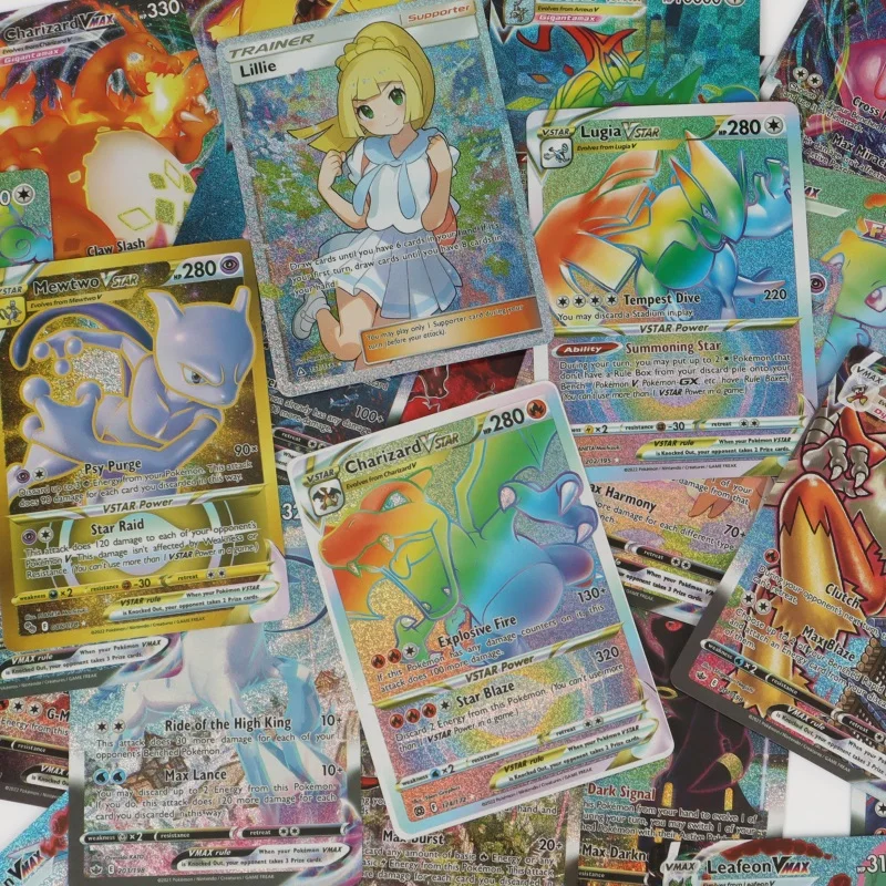 60100 шт., голографические карты Pokemon EX Vstar Vmax GX, радужная буква Arceus Charizard Mewtwo Evolution, торговая карта (art.: 3920c730c5f0f) - 3920c730c5f0f