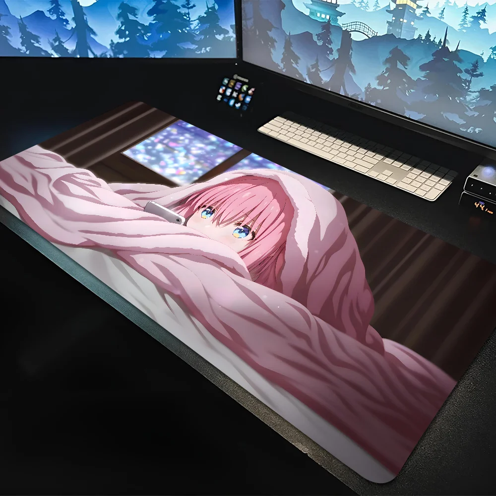 Bocchi The Rock Hitori Goto Аниме Коврик для мыши Большой игровой коврик для мыши LockEdge Утолщенный коврик для компьютерной клавиатуры Стол Настольный коврик