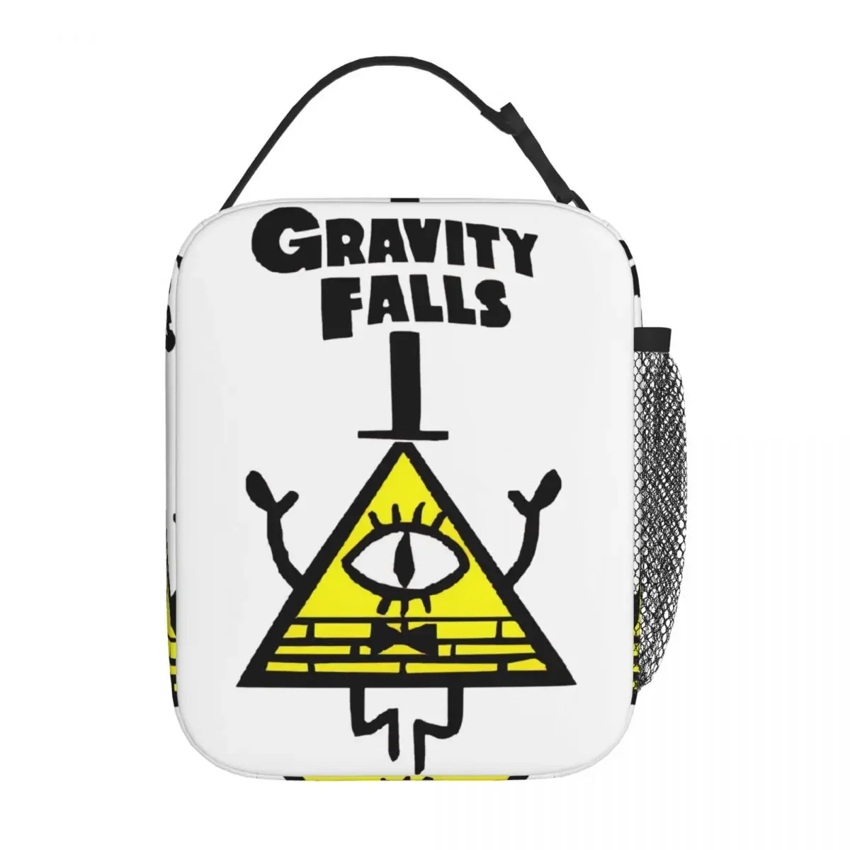 Bill Cipher Gravitys Falls мультяшные изолированные сумки для обеда контейнер для еды портативный холодильник термобокс для обеда для пикника