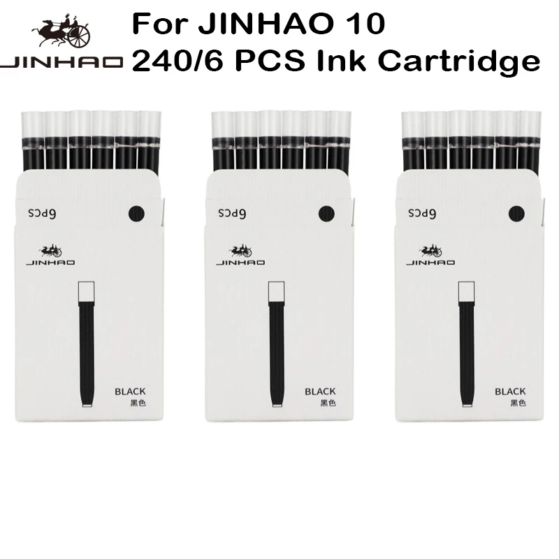 240/6 шт. JINHAO 10, сменные картриджи для перьевой ручки, калибр 5,5 мм, школьные канцелярские принадлежности, канцелярские принадлежности для A1 A2 JINHAO 10