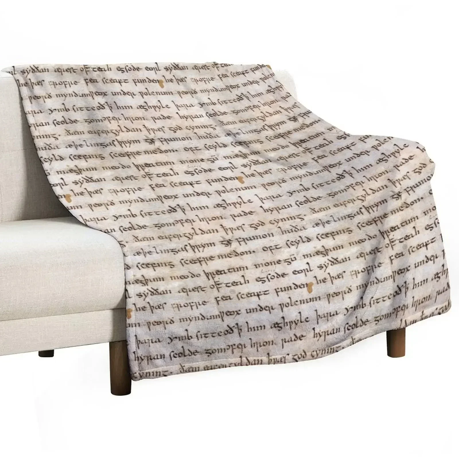 Одеяло Oldest Beowulf Epic Cotton MS Vitellius A.XV, мягкие одеяла для кровати, клетчатые одеяла