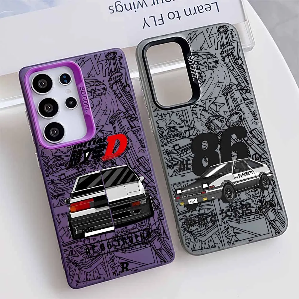 Фото Initial D AE86 Модный чехол в стиле аниме для Apple iPhone 17 16E 16 15 14 13 12 mini Pro Max Plus, цветной силиконовый чехол для телефона №2