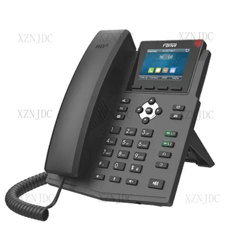 Фото Уровень входа 2,4-дюймовый цветной экран Fanvil X3SW Voip Products Wi-Fi 4-линейный IP-телефон для офисного терминала вызова №2