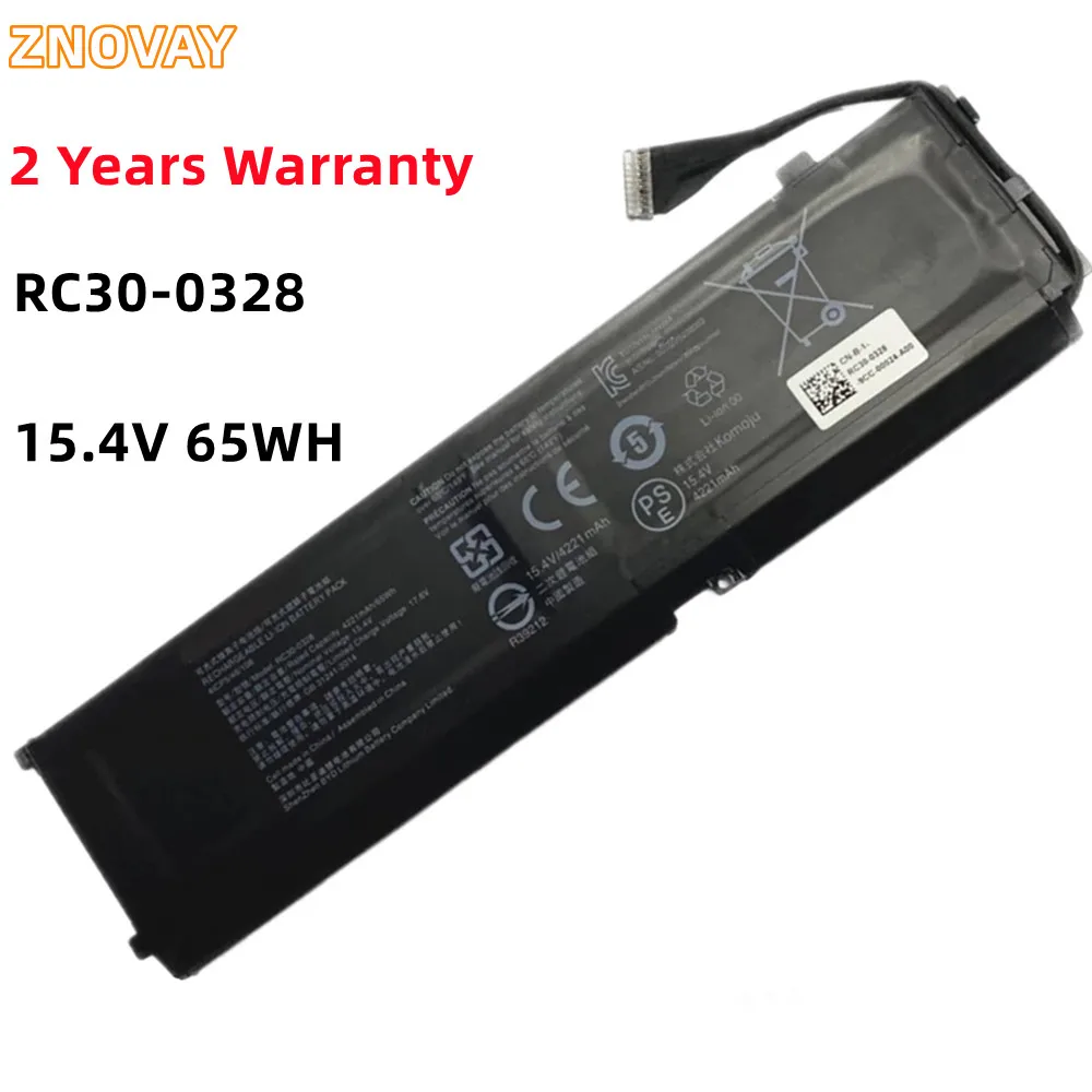ZNOVAY 4221 мАч RC30-0328 Новый аккумулятор для ноутбука Razer Blade 15 2020 RZ09-0328 RZ09-03304x RZ09-03305x RZ09-0330x 15,4 В 65 Втч